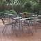 Flash Furniture Silver 55x31.5 Glass Patio Table - Umbrella Hole TLH-089-SV-GG - alternate 1